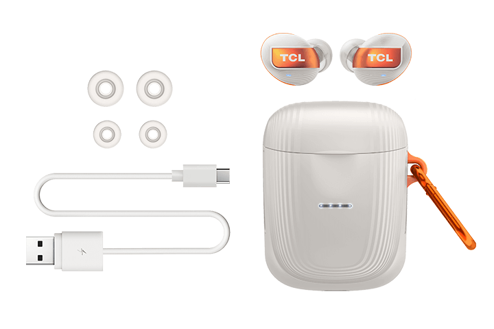 TCL White True Wireless In-ear Bluetooth Headphones - All