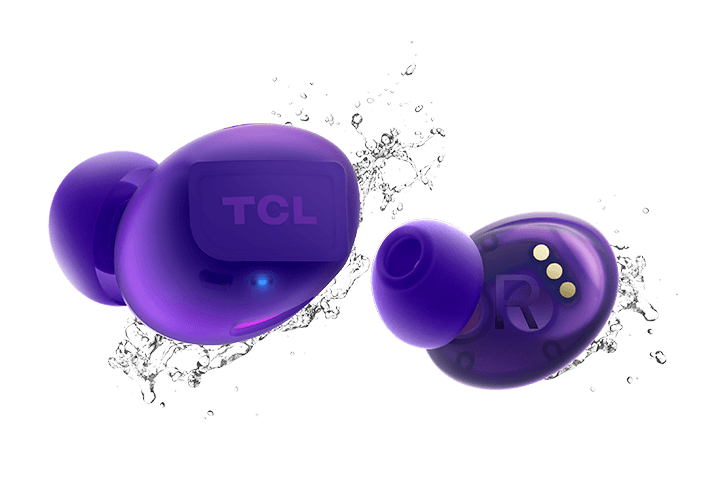 TCL Sunrise Purple True Wireless In-ear Bluetooth Headphones - IPX4